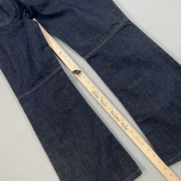 Vintage Ralph Lauren Jeans WOMENS 12x29 Denim Flare Low Rise Knee Seam Cowgirl - Picture 12 of 14
